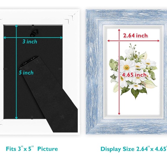 Rustic Multi-Color Picture Frame Set - Picture 4 of 4
